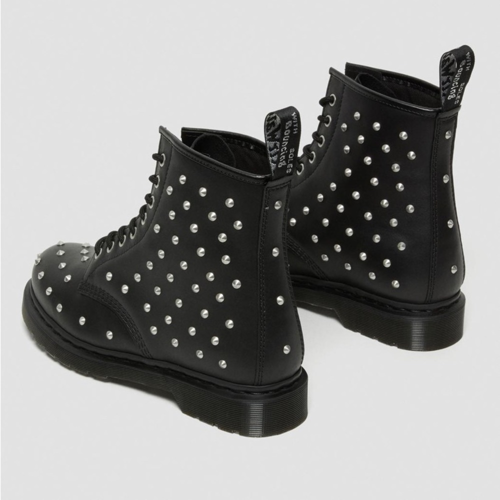 NEW DR MARTENS 1460 STUD WANAMA LEATHER LACE UP BOOTS - Picture 6 of 8